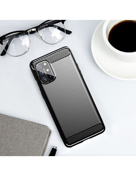 COQUE FORCELL - CARBON pour OPPO A52 2020 NOIR