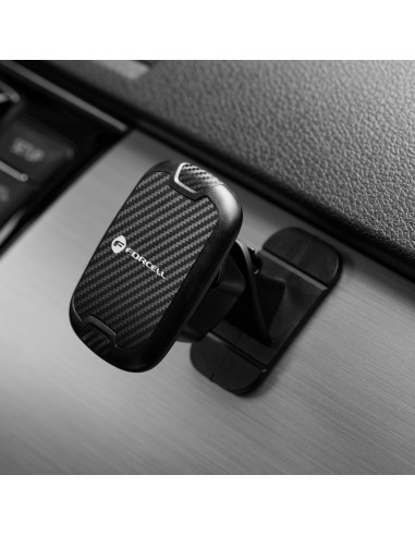 FORCELL support voiture magnetique sur le tableau de bord CARBON H-CT322