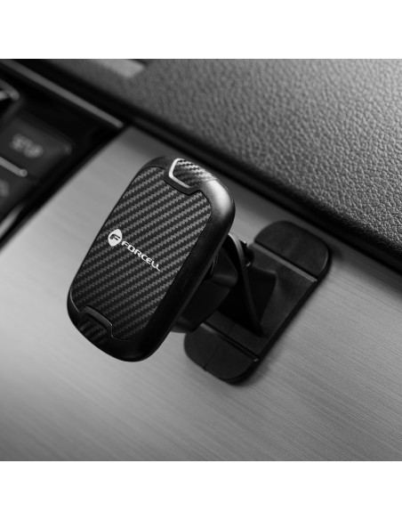 FORCELL support voiture magnetique sur le tableau de bord CARBON H-CT322