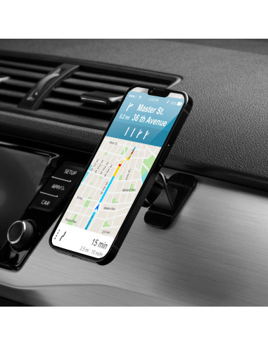 FORCELL support voiture magnetique sur le tableau de bord CARBON H-CT322