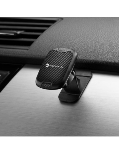 FORCELL support voiture magnetique sur le tableau de bord CARBON H-CT322