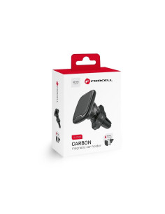FORCELL support voiture magnétique CARBON H-CT325 sur la grille de ventilation