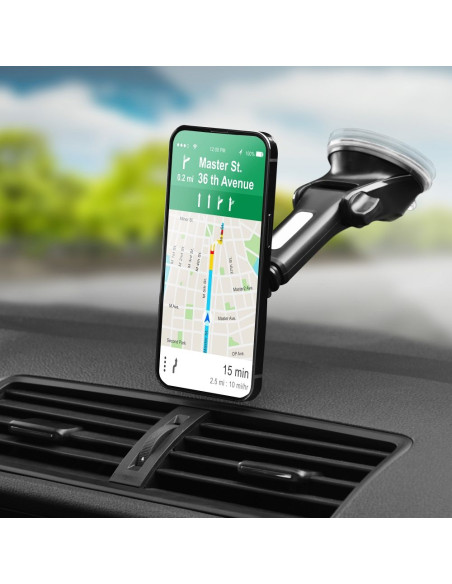 FORCELL support voiture magnetique sur la vitre CARBON H-CT327