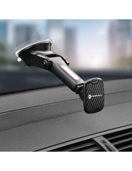 FORCELL support voiture magnetique sur la vitre CARBON H-CT327