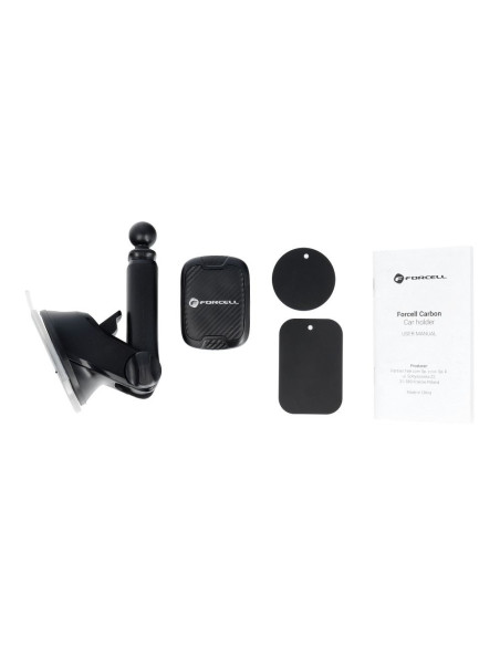 FORCELL support voiture magnetique sur la vitre CARBON H-CT327