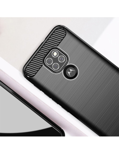 COQUE FORCELL - CARBON pour MOTOROLA Moto G9 PLAY / E7 PLUS NOIR