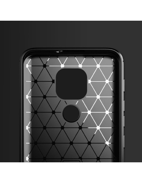 COQUE FORCELL - CARBON pour MOTOROLA Moto G9 PLAY / E7 PLUS NOIR