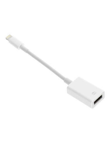 Adaptateur OTG USBdoA do iPhone Lightning 8-pin blanc