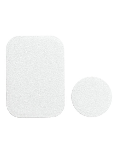 Capuchons en cuir blanc pour support magnetique
