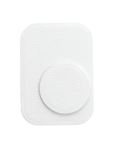 Capuchons en cuir blanc pour support magnetique 2