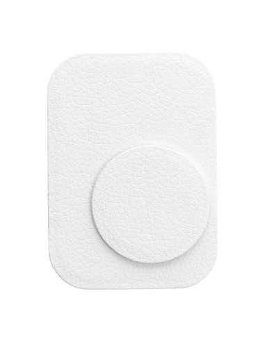 Capuchons en cuir blanc pour support magnetique