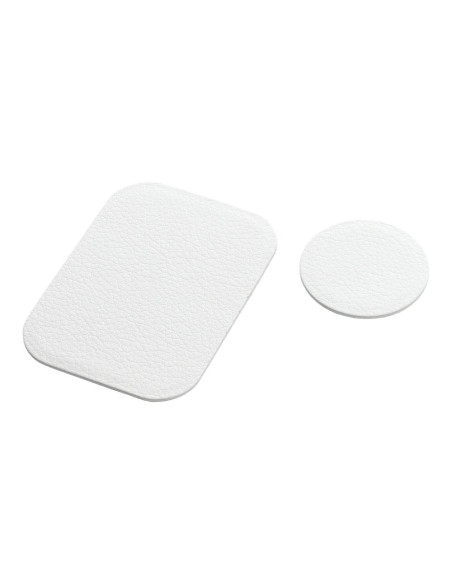 Capuchons en cuir blanc pour support magnetique