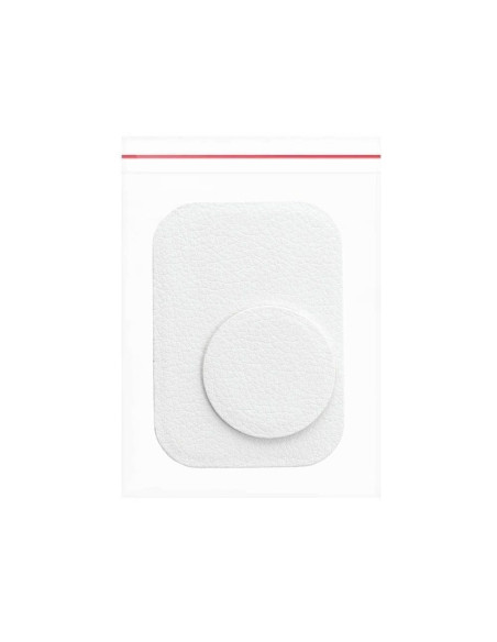 Capuchons en cuir blanc pour support magnetique