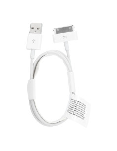 Câble USB pour iPhone 30-pin (iPhone 4) 1A C606 blanc 1m