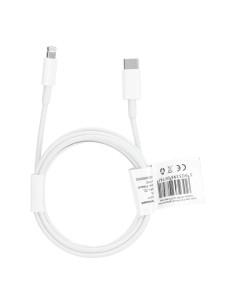 Câble Type C pour iPhone Lightning 8-pin Power Delivery PD18W 2A C973 blanc 2m
