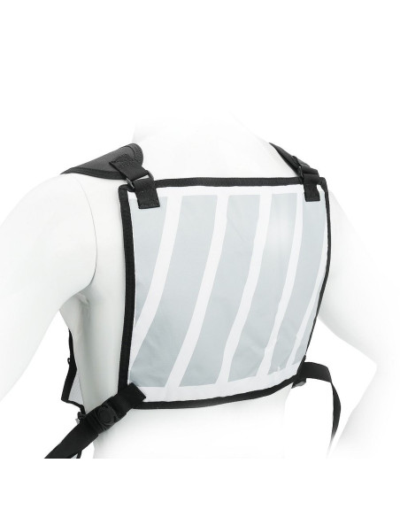 Pochette pour téléphone / clés pour la course a pied (sur la poitrine) BLANC ( 4,5" - 6,5" )