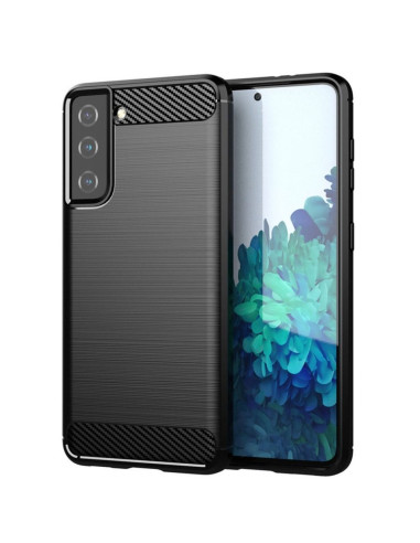 COQUE FORCELL - CARBON pour SAMSUNG Galaxy S21 NOIR