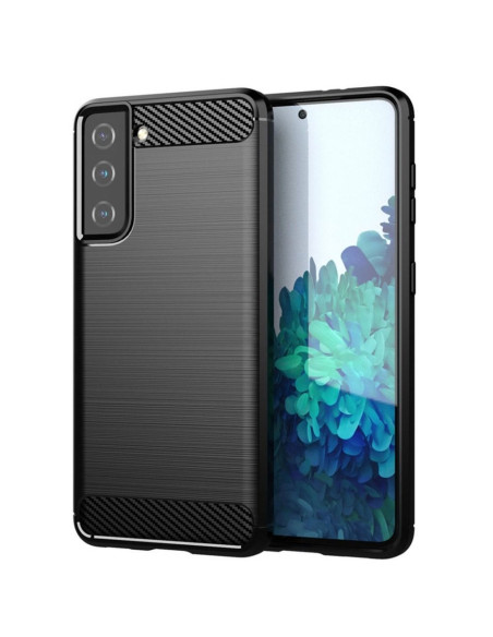 COQUE FORCELL - CARBON pour SAMSUNG Galaxy S21 NOIR