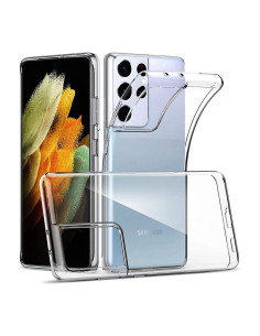 Coque BACK CASE Ultra Slim 0,3mm pour SAMSUNG Galaxy S21 Ultra TRANSPARENT