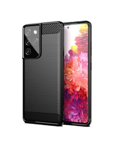 COQUE FORCELL - CARBON pour SAMSUNG Galaxy S21 Ultra NOIR