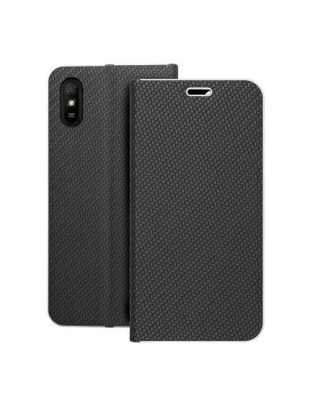 Etui LUNA Carbon pour Xiaomi Redmi 9AT / Redmi 9A noir