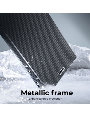 Etui LUNA Carbon pour Xiaomi Redmi 9AT / Redmi 9A noir