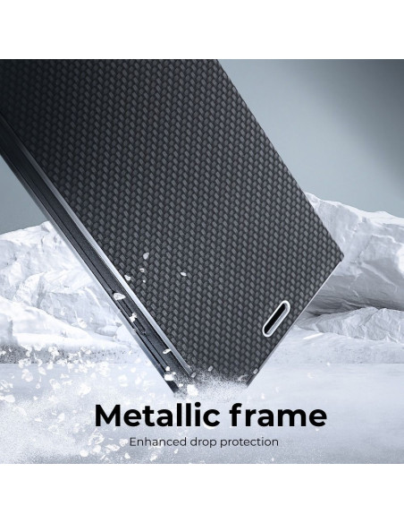 Etui LUNA Carbon pour Xiaomi Redmi 9AT / Redmi 9A noir