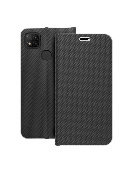 Etui LUNA Carbon pour Xiaomi Redmi 9C / 9C NFC noir