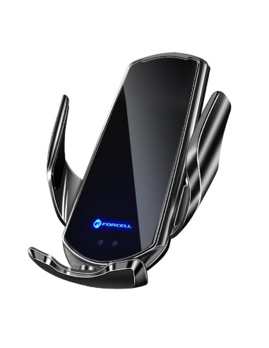 FORCELL support avec charge a induction automatique + adapt. magnétique HS1 Qi 15W noir