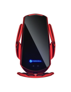 FORCELL support avec charge a induction automatique + adapt. magnétique HS1 Qi 15W rouge 2