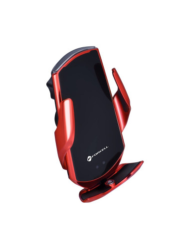 FORCELL support avec charge a induction automatique + adapt. magnétique HS1 Qi 15W rouge