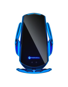 FORCELL support avec charge a induction automatique + adapt. magnétique HS1 Qi 15W bleu 2