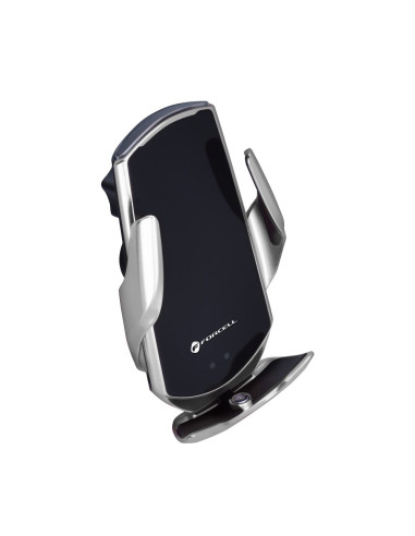 FORCELL support avec charge a induction automatique + adapt. magnétique HS1 Qi 15W argent