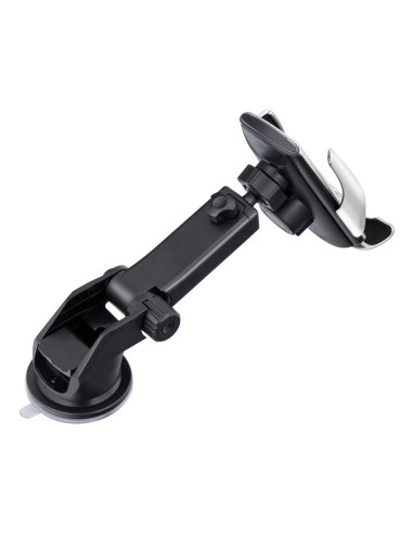 FORCELL support avec charge a induction automatique + adapt. magnétique HS1 Qi 15W argent