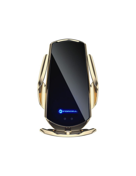 FORCELL support avec charge inductive automatique + adapt. magnétique HS1 Qi 15W or