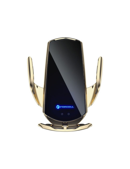 FORCELL support avec charge inductive automatique + adapt. magnétique HS1 Qi 15W or
