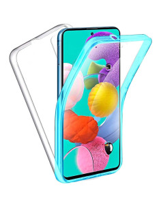 Coque 360 Full Cover PC + TPU pour SAMSUNG S21 BLEU