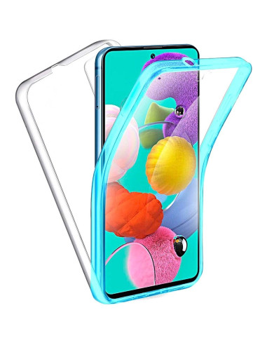 Coque 360 Full Cover PC + TPU pour SAMSUNG S21 BLEU