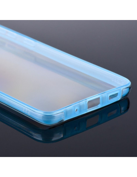 Coque 360 Full Cover PC + TPU pour SAMSUNG S21 BLEU