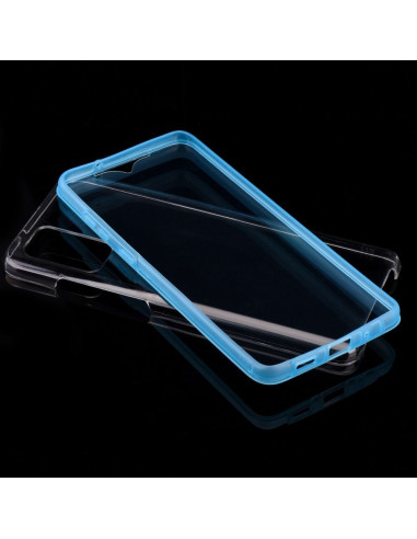 Coque 360 Full Cover PC + TPU pour SAMSUNG S21 BLEU