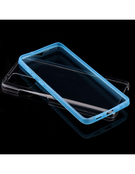 Coque 360 Full Cover PC + TPU pour SAMSUNG S21 BLEU