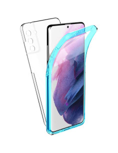 Coque 360 Full Cover PC + TPU pour SAMSUNG S21 ULTRA BLEU