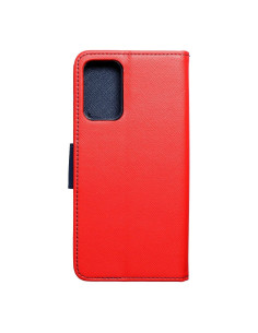 Etui Fancy Book pour SAMSUNG A72 LTE ( 4G ) rouge / bleu marine 2