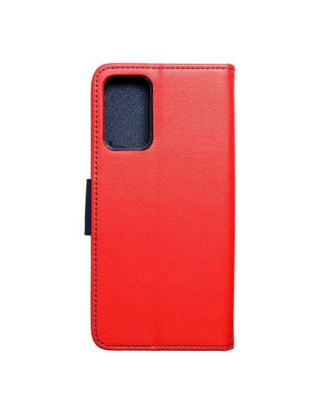 Etui Fancy Book pour SAMSUNG A72 LTE ( 4G ) rouge / bleu marine