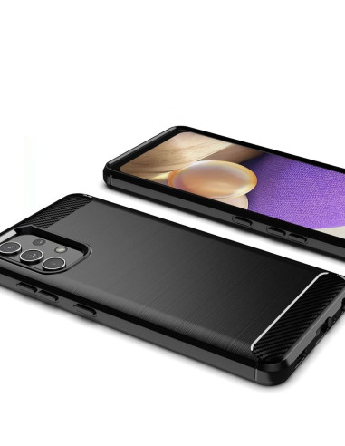 COQUE FORCELL- CARBON pour SAMSUNG Galaxy A32 5G NOIR