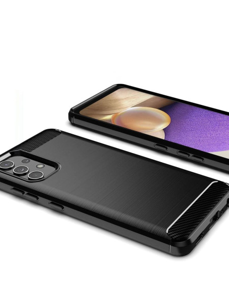 COQUE FORCELL- CARBON pour SAMSUNG Galaxy A32 5G NOIR