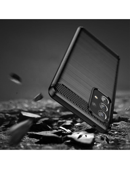 COQUE FORCELL- CARBON pour SAMSUNG Galaxy A72 LTE ( 4G ) / A72 5G NOIR
