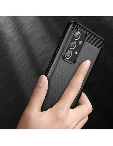 COQUE FORCELL- CARBON pour SAMSUNG Galaxy A72 LTE ( 4G ) / A72 5G NOIR