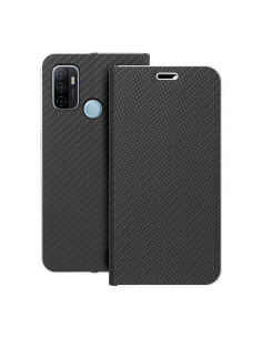 Etui LUNA Carbon pour OPPO A53 2020 / A53s noir