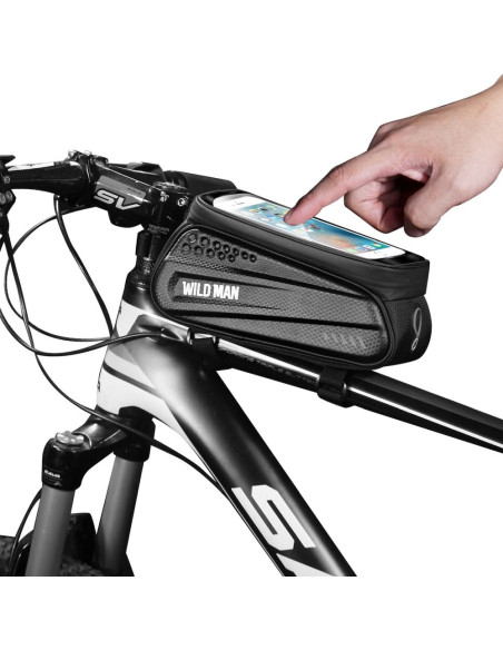 Support vélo / sacoche avec fermeture éclair WILDMAN ES3 1L 4 "- 7"